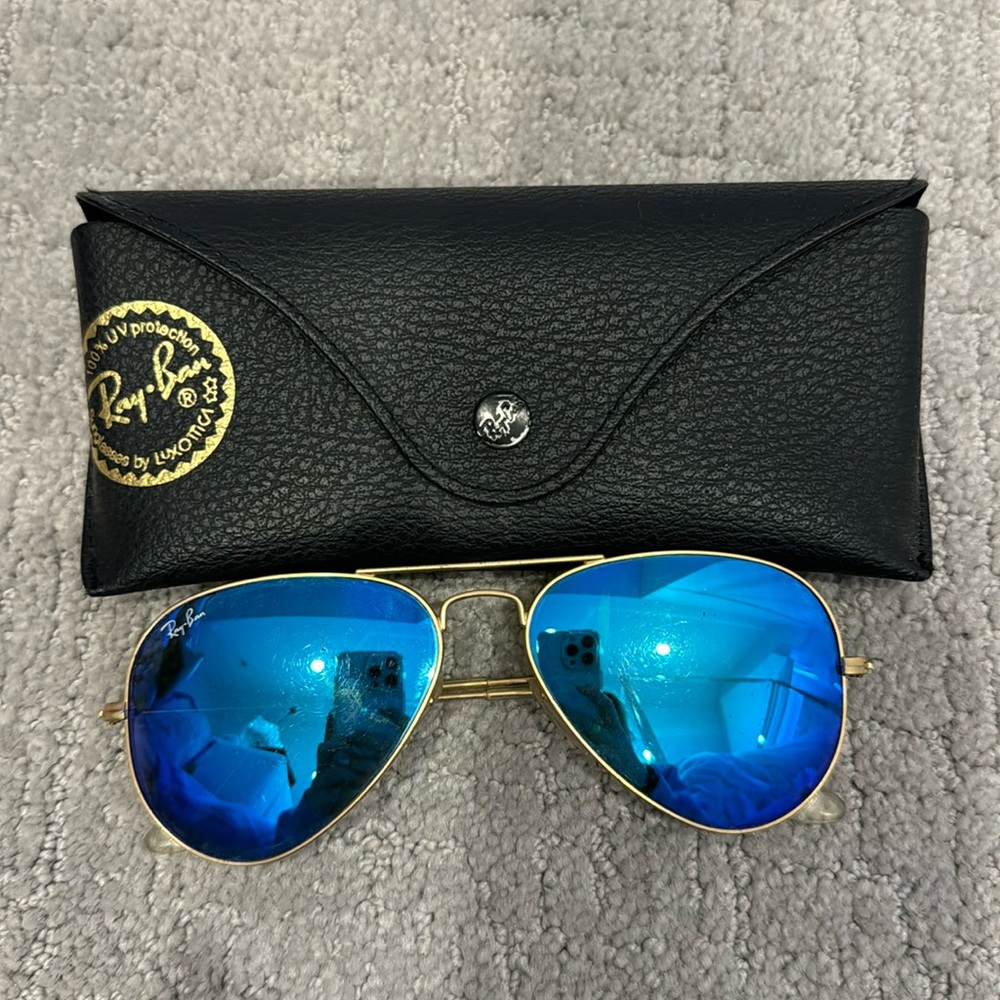 Ray-Ban aviator blue sunglasses